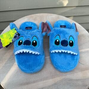 Disney Lilo & Stitch Fuzzy Plush Slippers Halloween Slippers Medium New